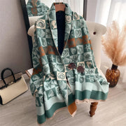 The Oversized Plaid Blanket Scarf — product view 14
