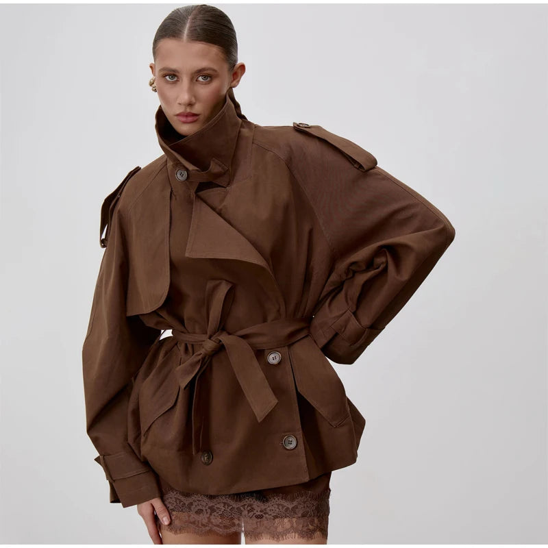 The Lace-Up Long Coat