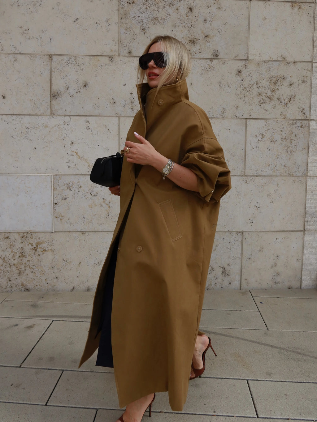The Oversized Stand-Collar Trench
