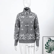 The Jacquard Zip Cardigan Jacket — product view 10