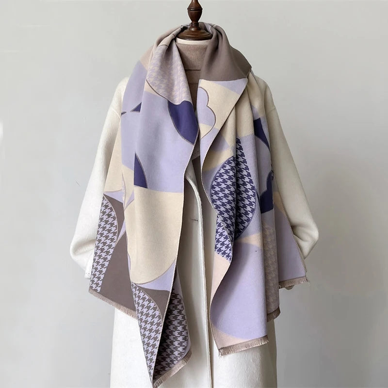 The Oversized Plaid Blanket Scarf — product view 59