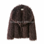 The Big-Collar Cruelty-Free Fur Jacket