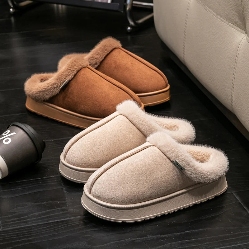 The Cruelty-Free Suede Platform Slipper