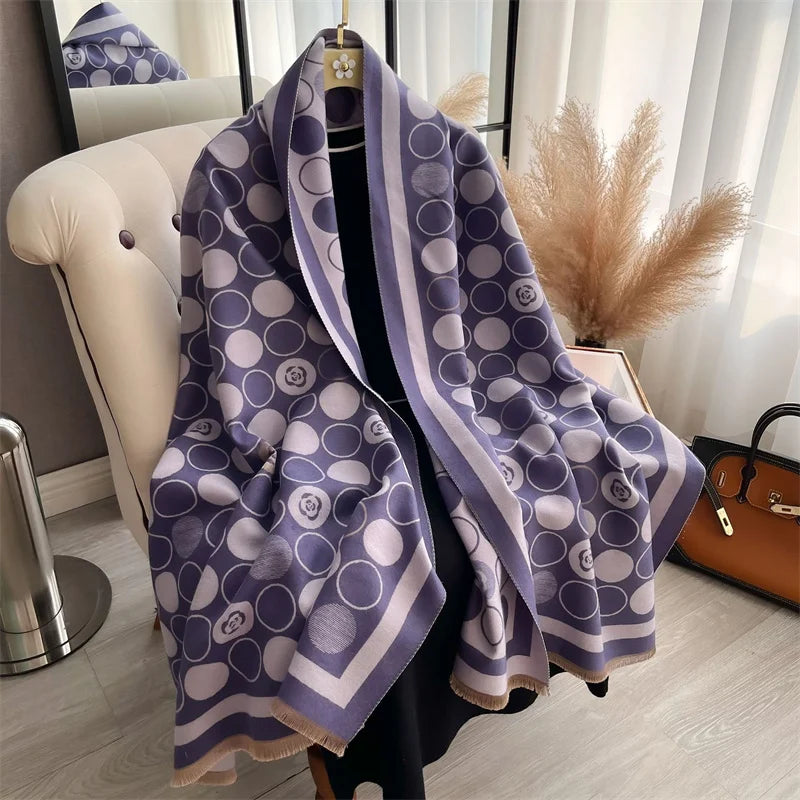 The Oversized Plaid Blanket Scarf — product view 46