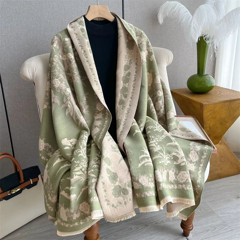 The Oversized Plaid Blanket Scarf — product view 41