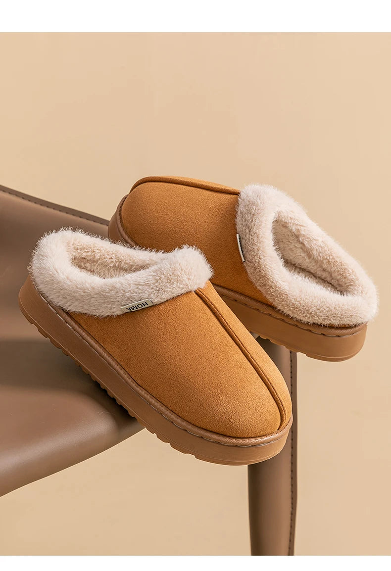 The Cruelty-Free Suede Platform Slipper