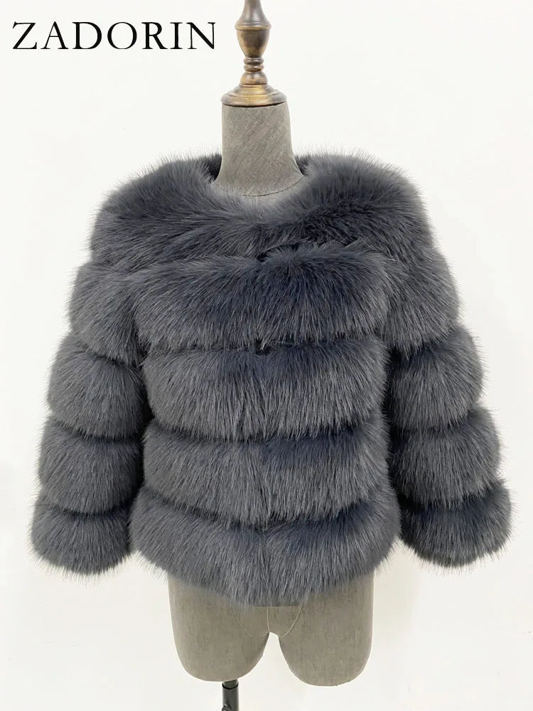 The Fluffy Cruelty-Free Fur Short Coat