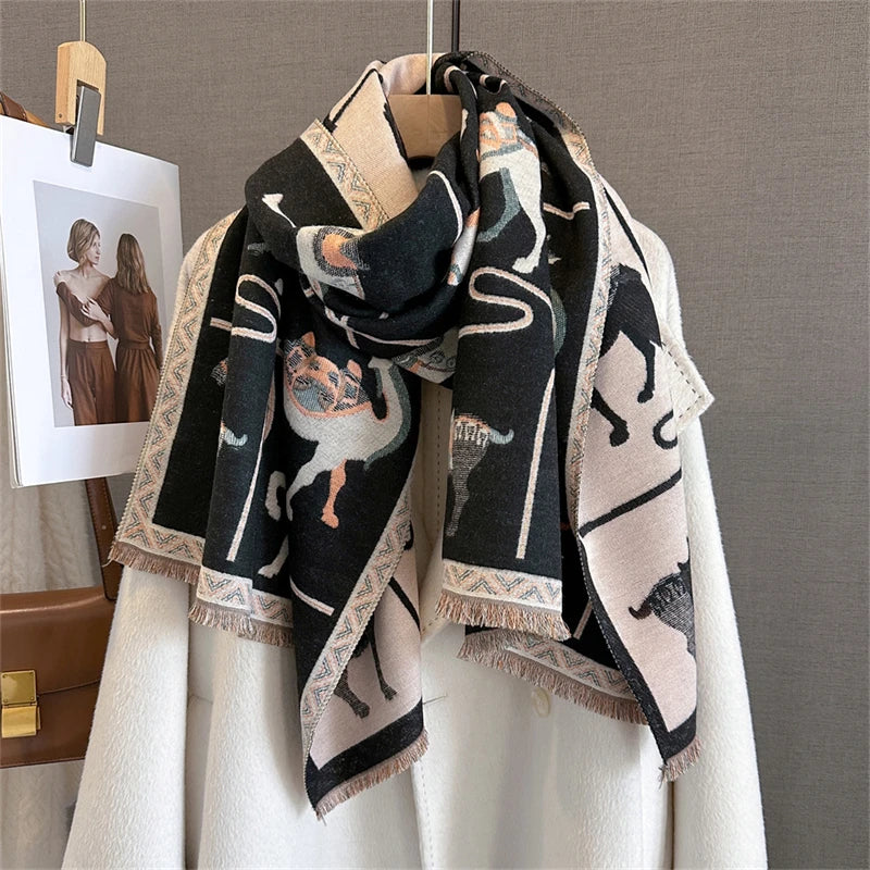 The Oversized Plaid Blanket Scarf — product view 21