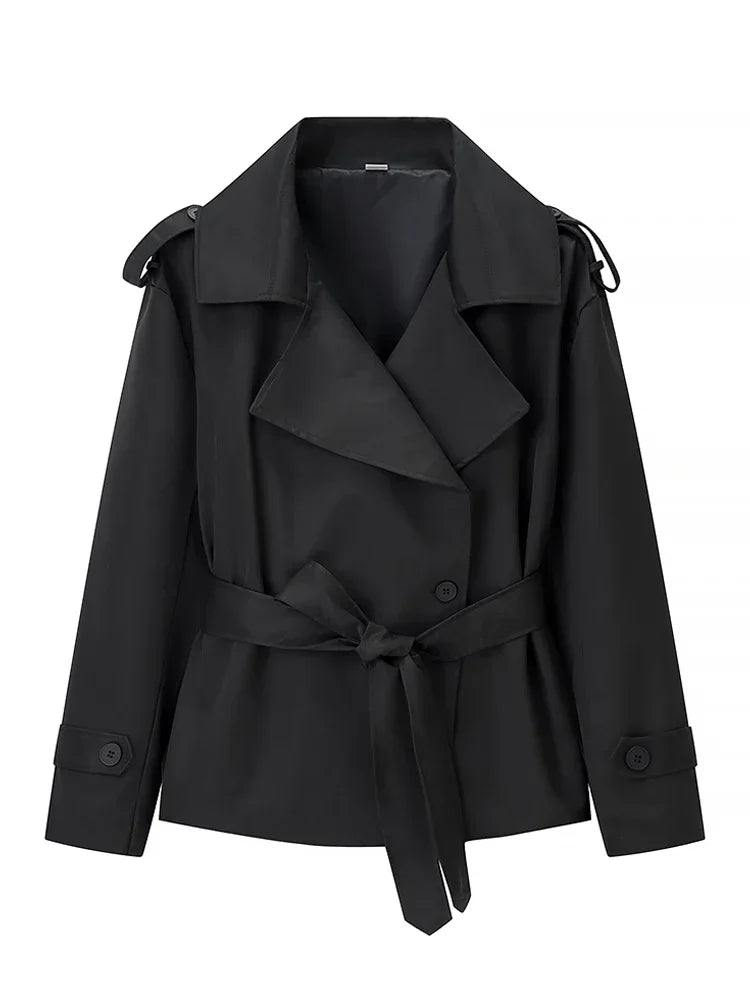 The V-Neck Belted Trench