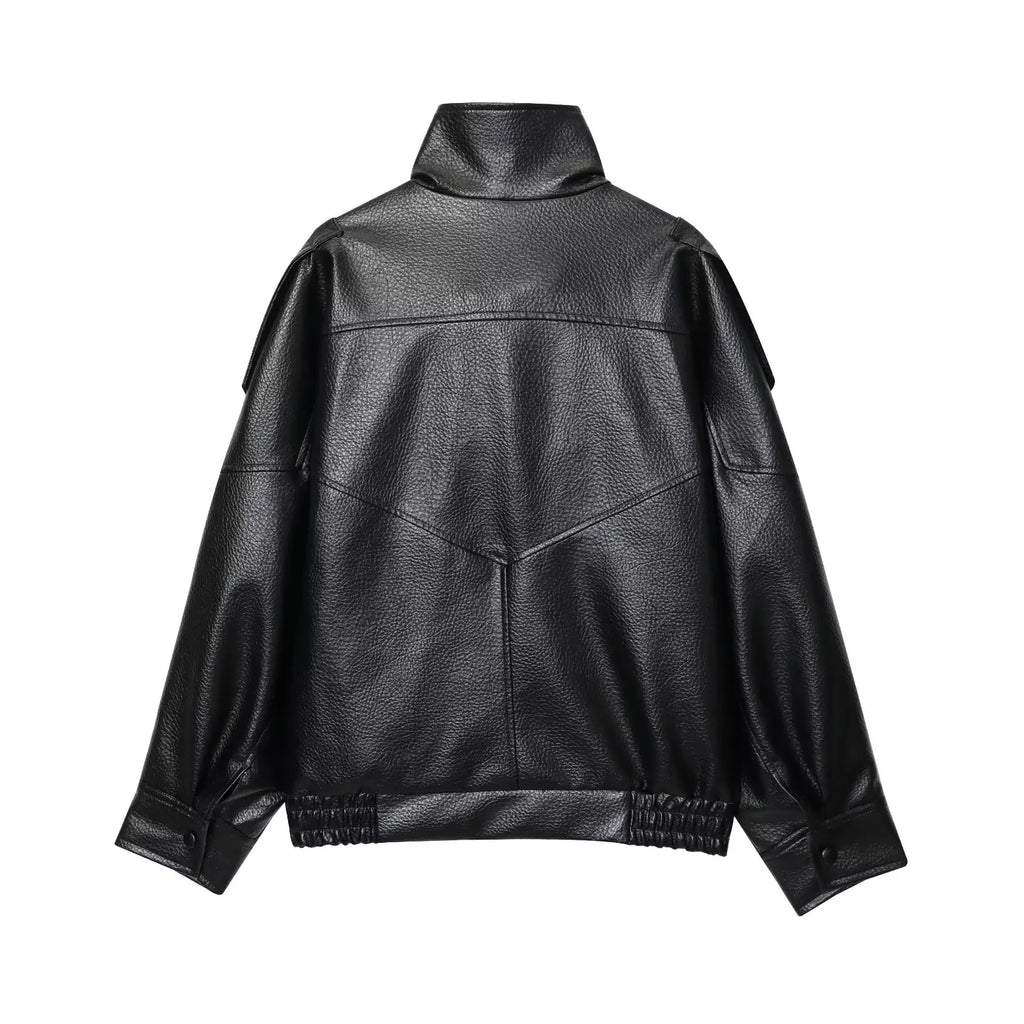 The Oversized Cruelty-Free Leather Jacket