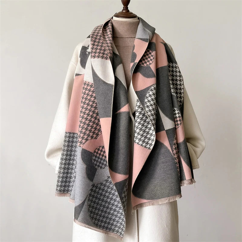 The Oversized Plaid Blanket Scarf — product view 73