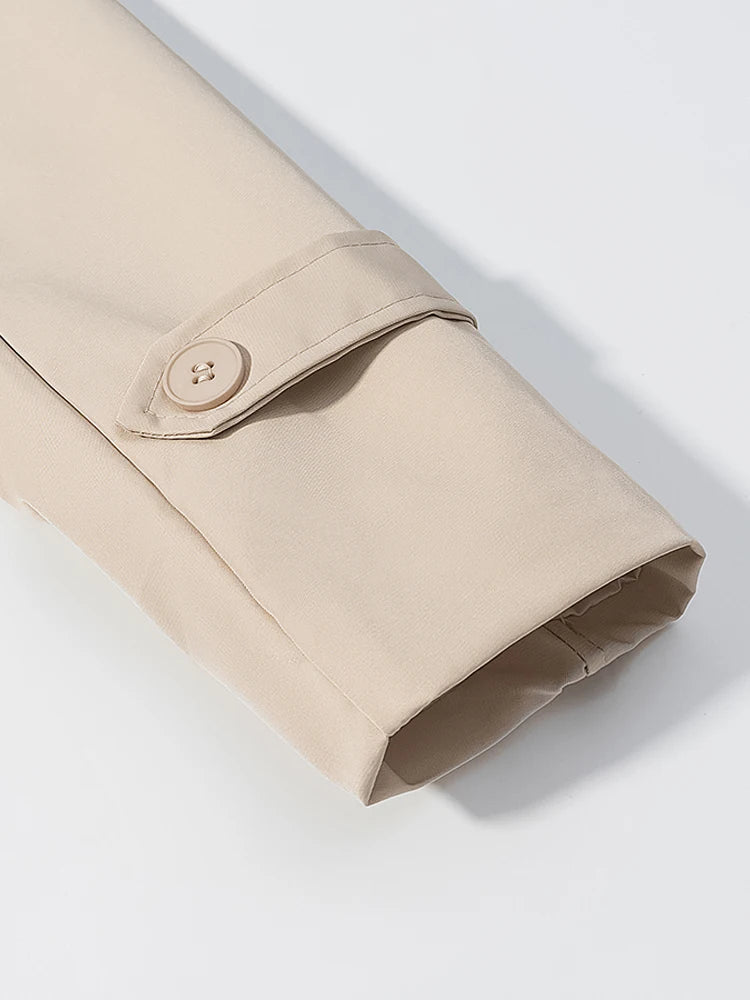 The Lace-Up Belted Short Trench