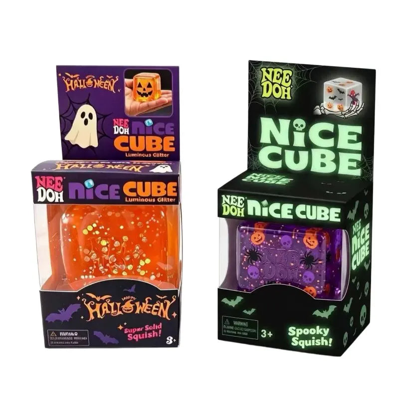 Halloween squishy sensory toy gift box with assorted spooky character fidget toys