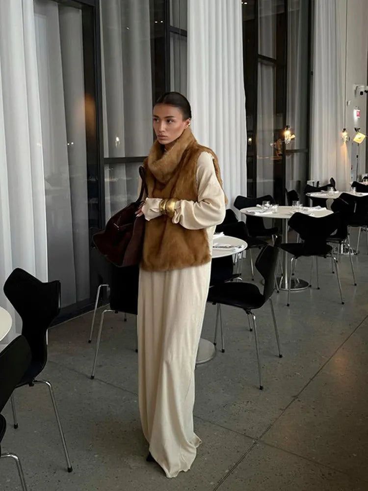 The Cruelty-Free Leather Jacket with Fur Collar