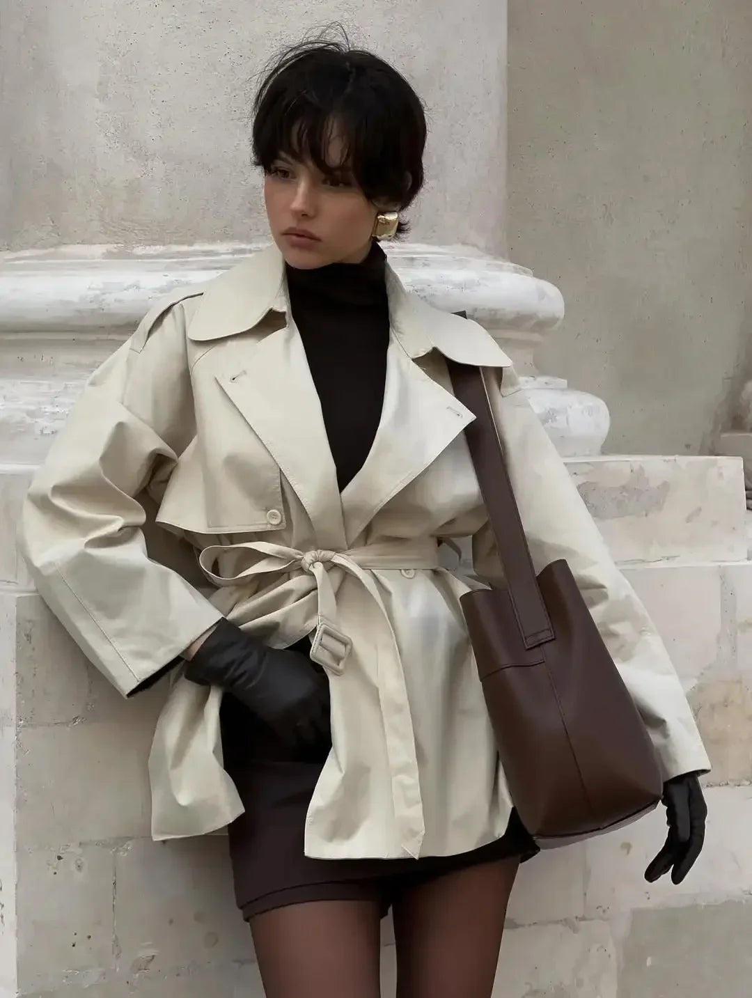The Belted Short Trench