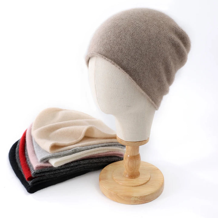 The Cashmere-Feel Ribbed Beanie