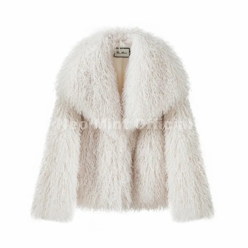The Big-Collar Cruelty-Free Fur Jacket
