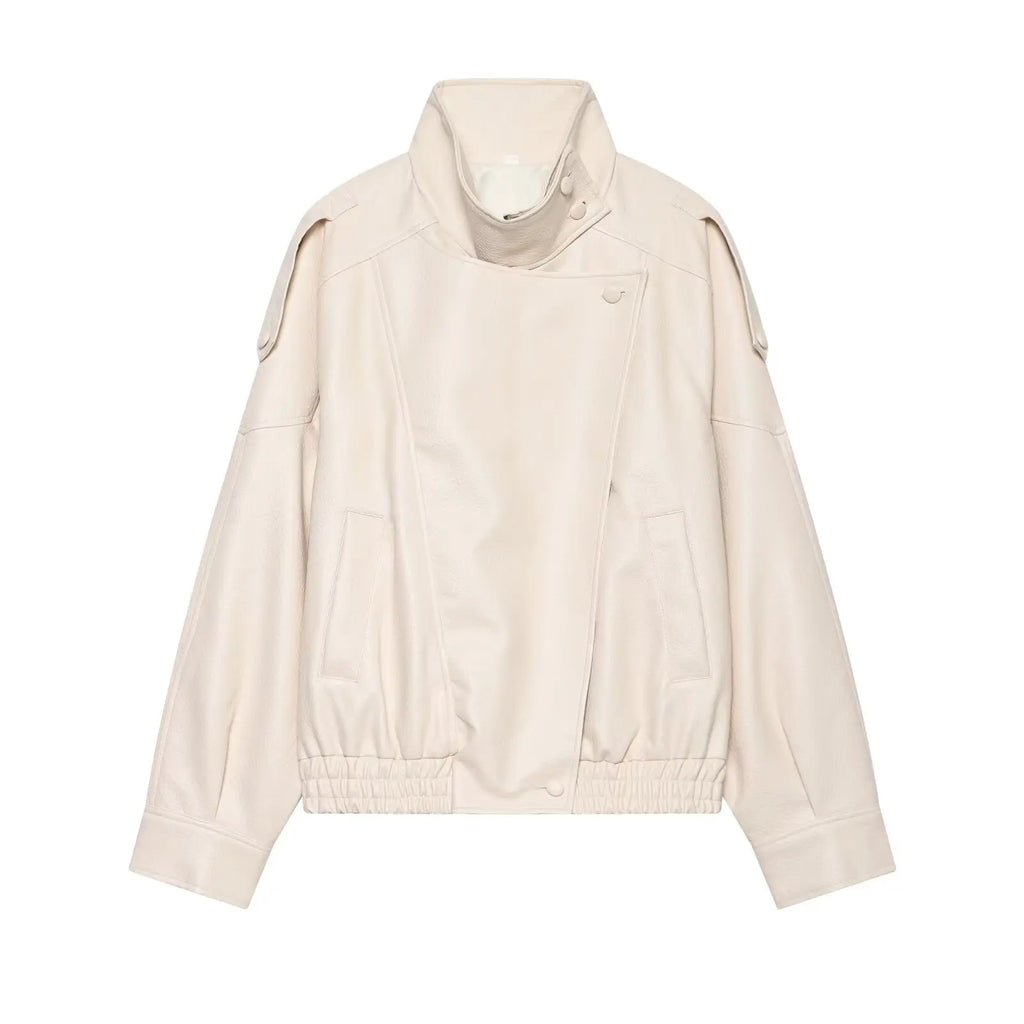 The Oversized Cruelty-Free Leather Jacket