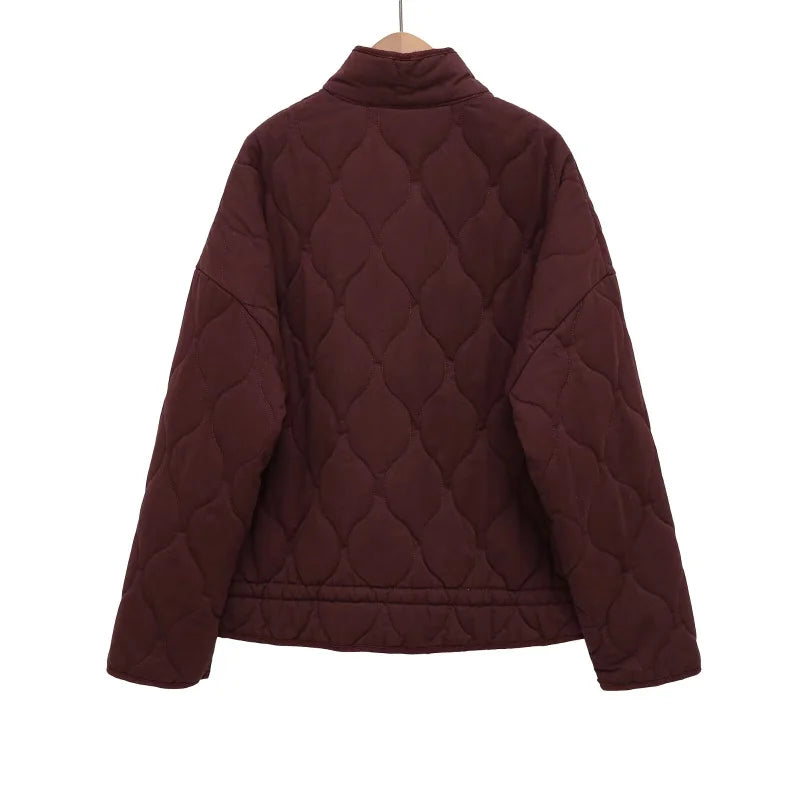 The Quilted High-Collar Jacket