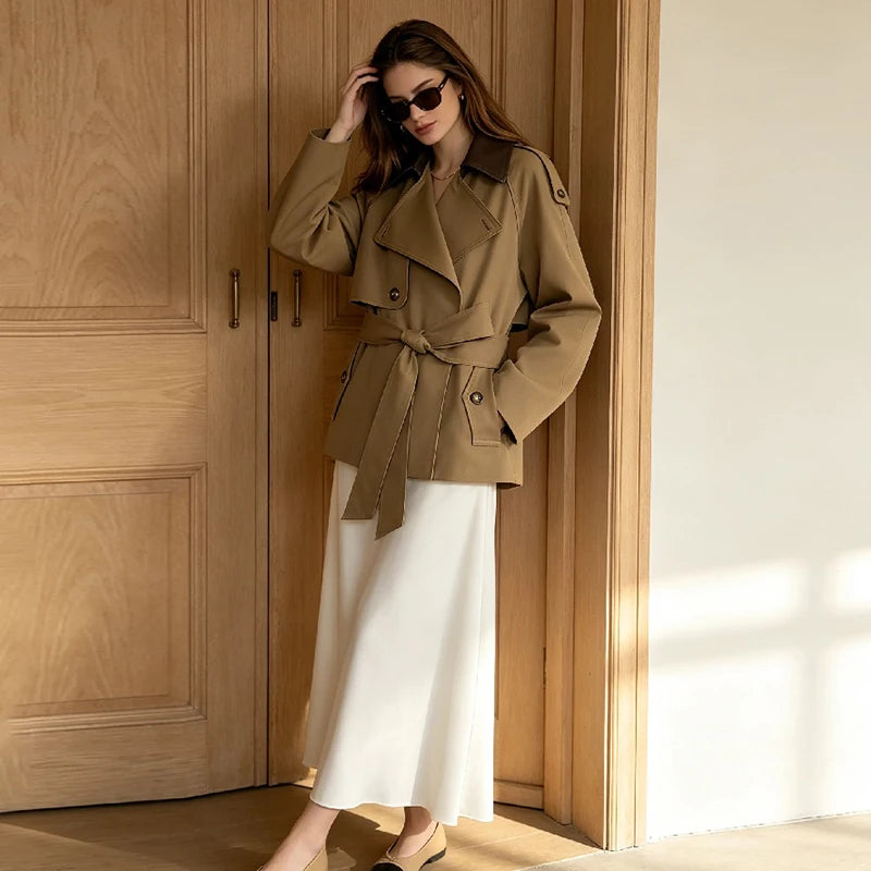 The Leather-Collar Short Trench