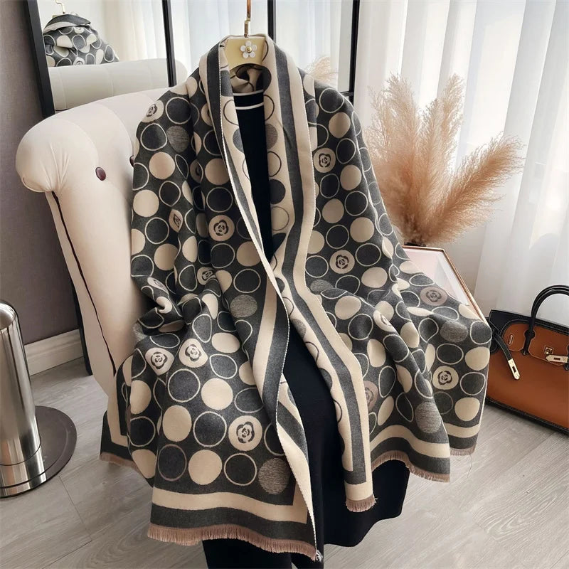 The Oversized Plaid Blanket Scarf — product view 32