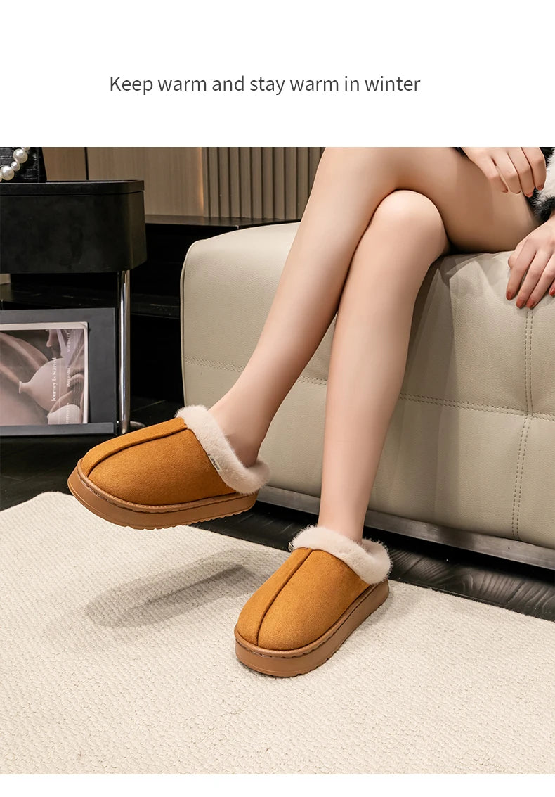 The Cruelty-Free Suede Platform Slipper