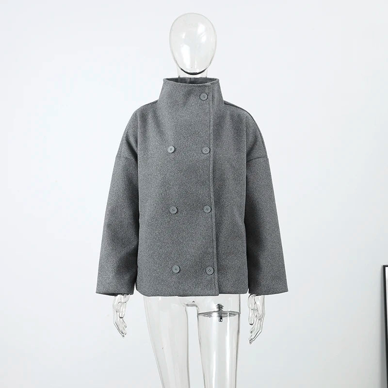 The Stand-Collar Boxy Jacket