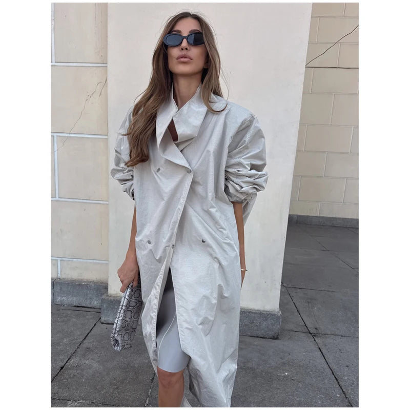 The Oversized Stand-Collar Trench