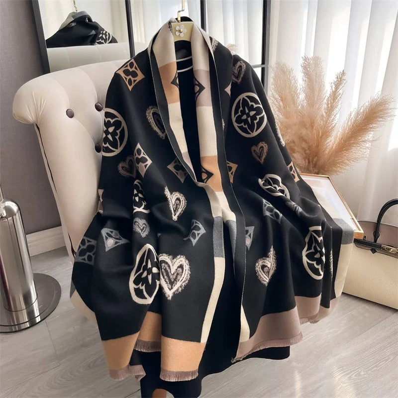 The Oversized Plaid Blanket Scarf — product view 72