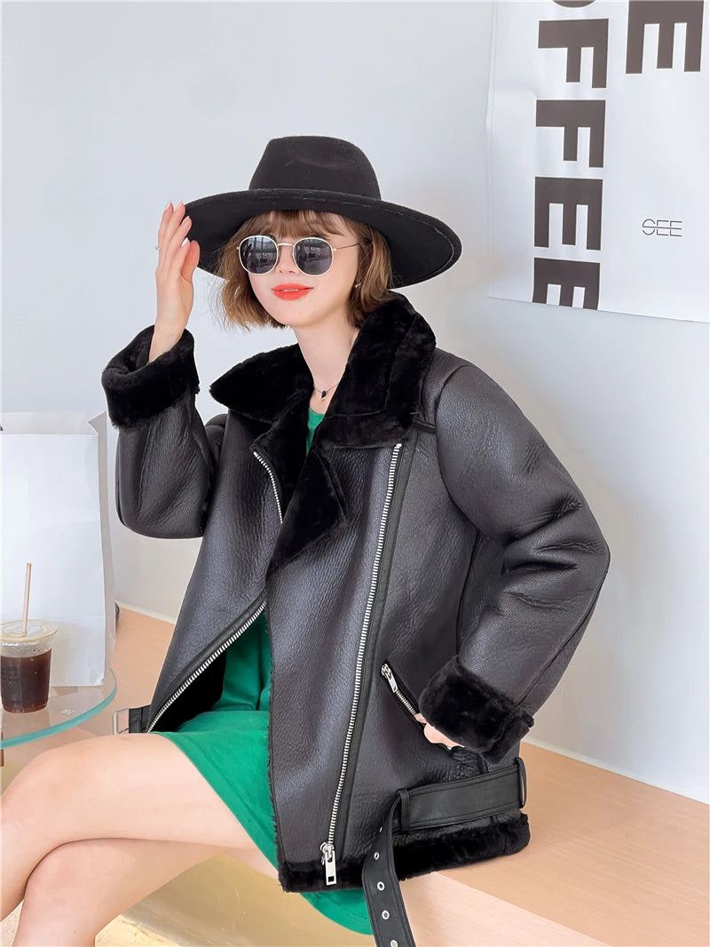 The Shearling-Look Aviator Jacket