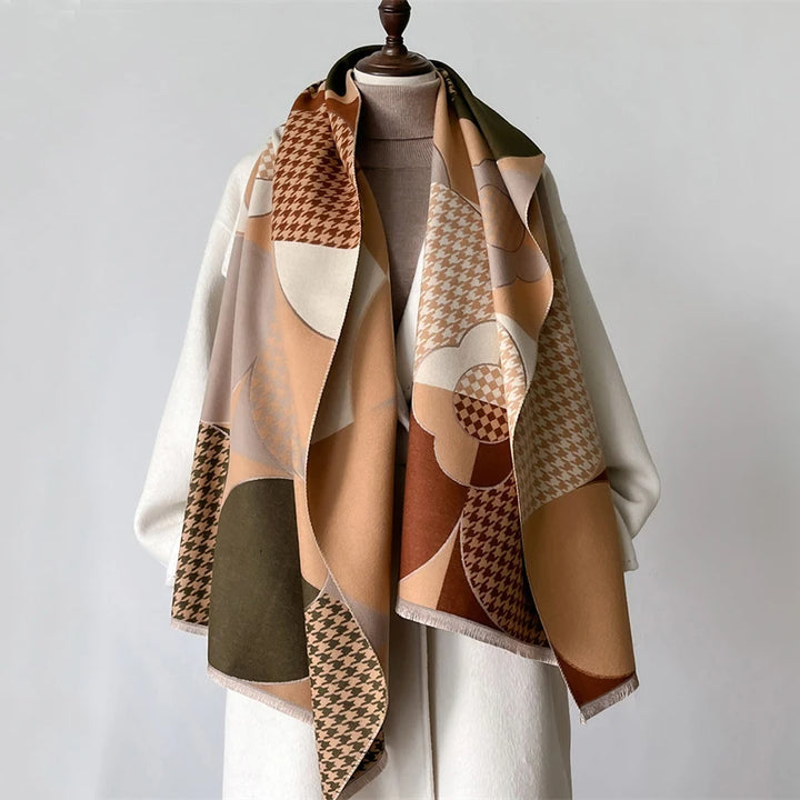 The Oversized Plaid Blanket Scarf