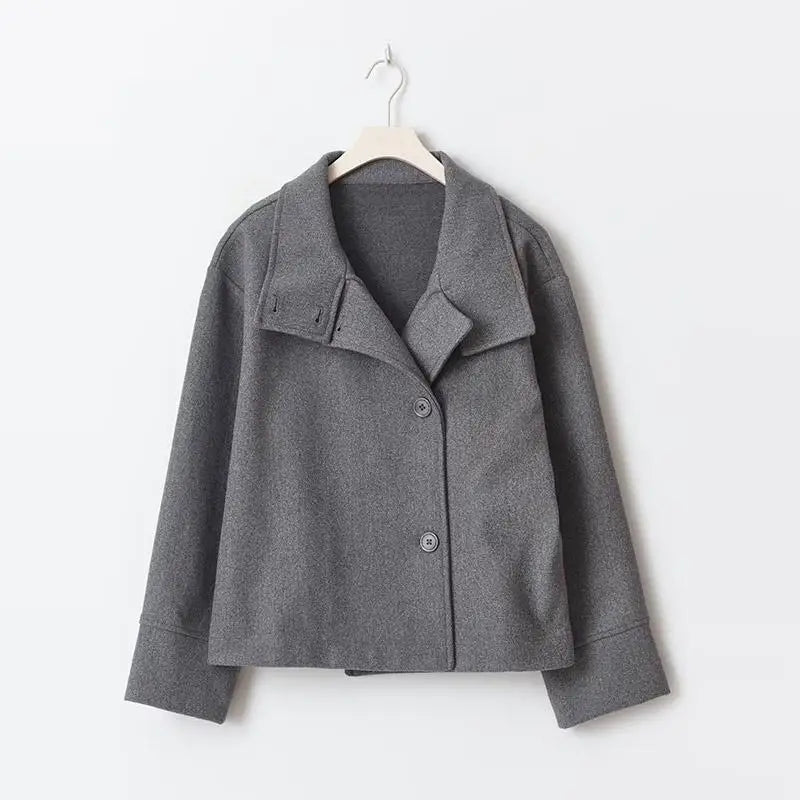 The High-Neck Asymmetric Coat