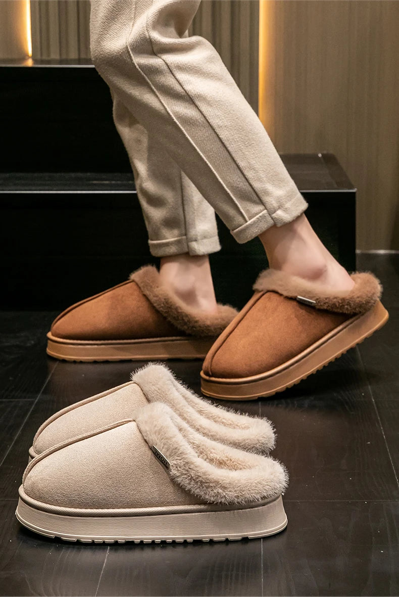 The Cruelty-Free Suede Platform Slipper