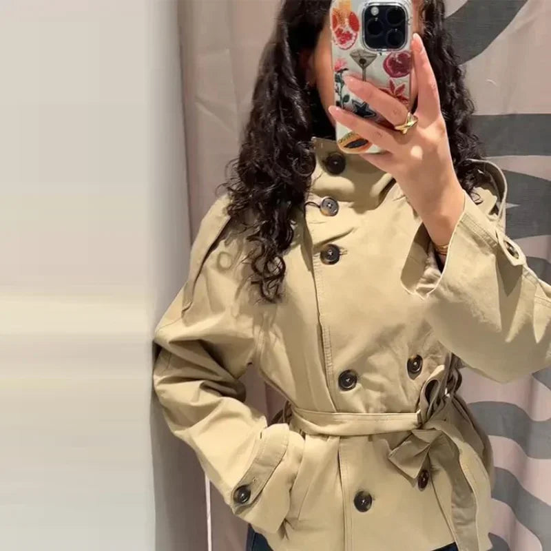 The V-Neck Belted Trench