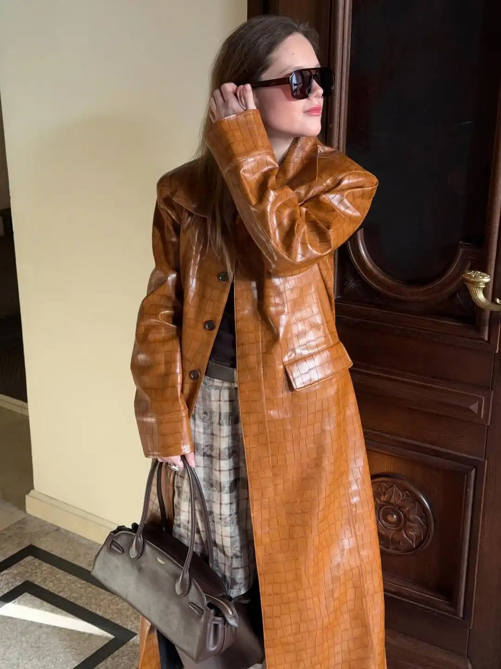 The Croc-Embossed Trench