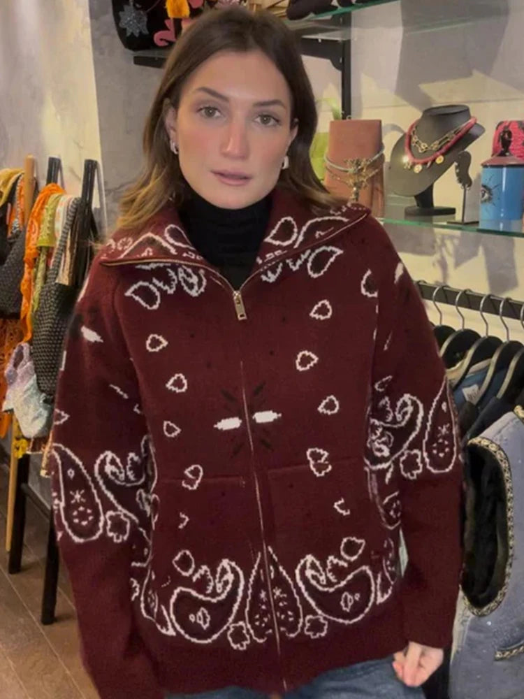 The Jacquard Zip Cardigan Jacket — product view 4