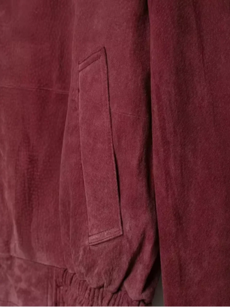 The Wine Stand-Collar Pilot Jacket