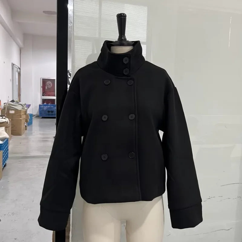 The Stand-Collar Boxy Jacket