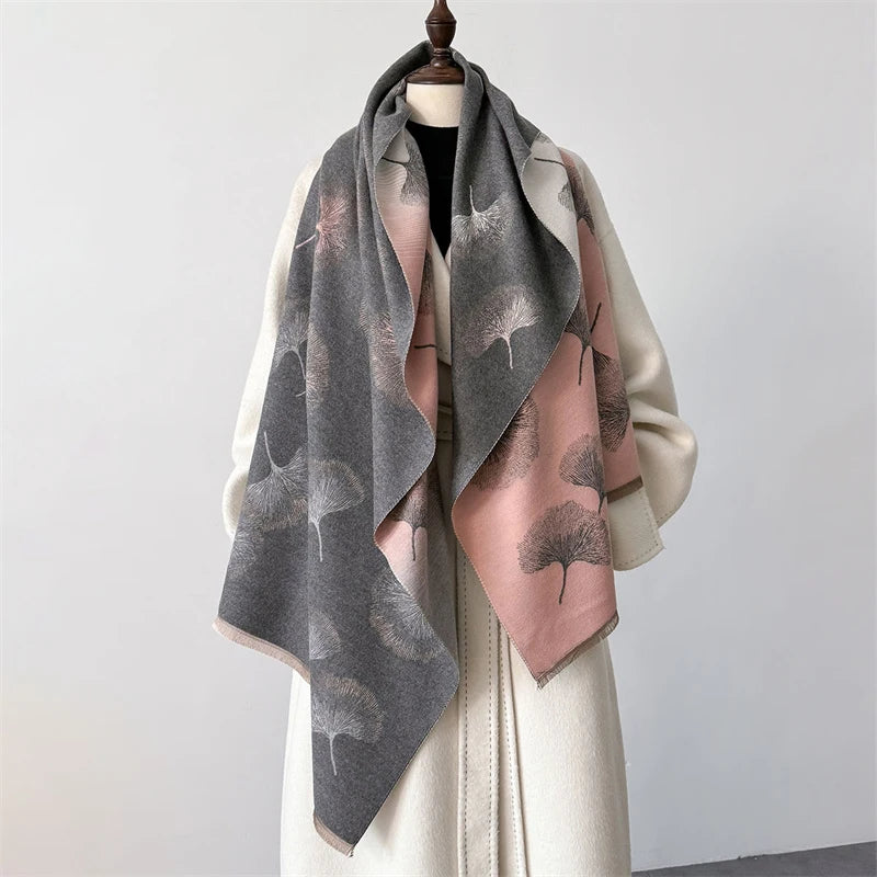 The Oversized Plaid Blanket Scarf — product view 49