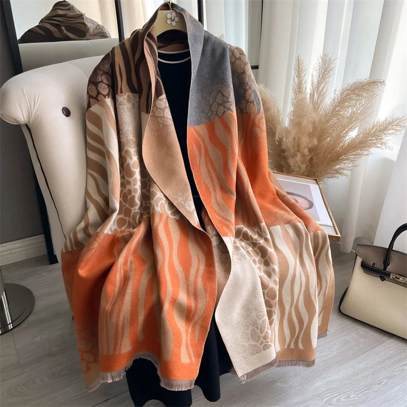 The Oversized Plaid Blanket Scarf — product view 57