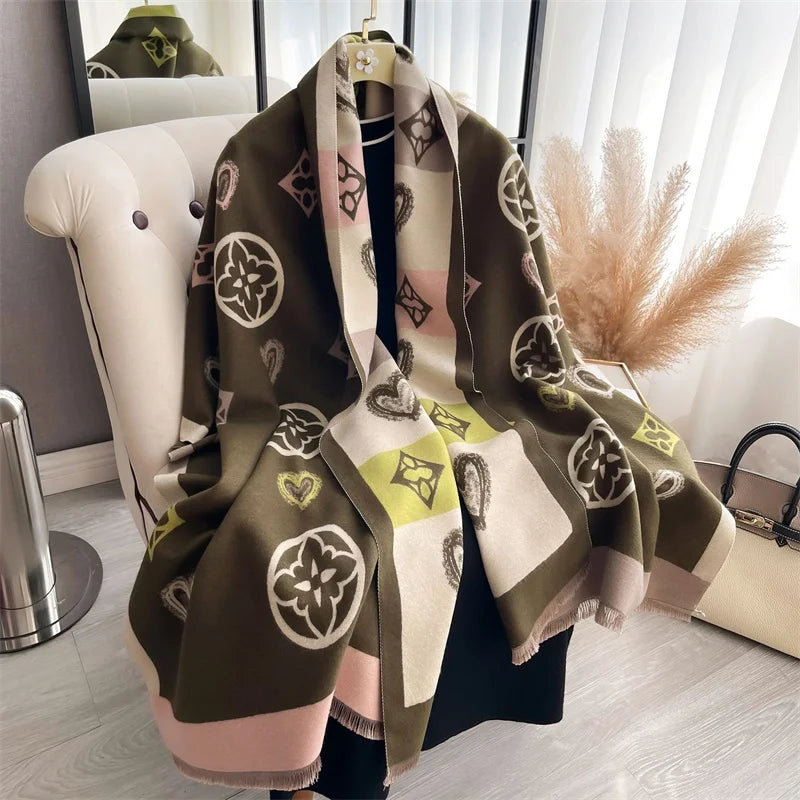 The Oversized Plaid Blanket Scarf — product view 68