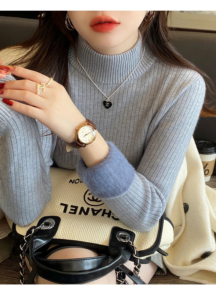 The Lined Knit Turtleneck