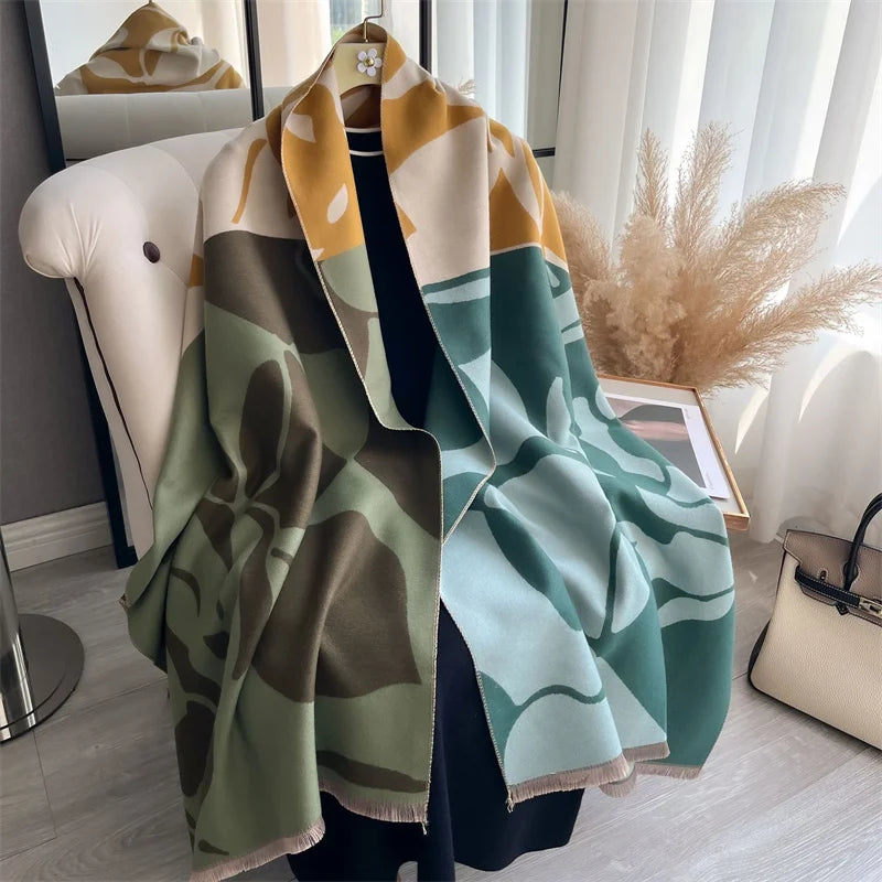 The Oversized Plaid Blanket Scarf — product view 66