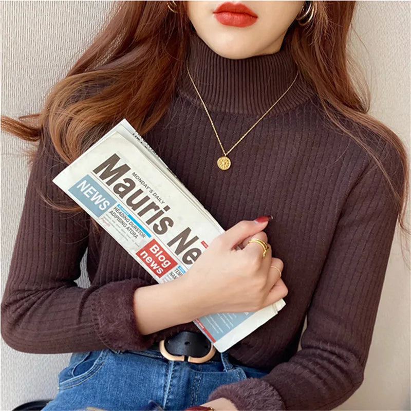 The Lined Knit Turtleneck