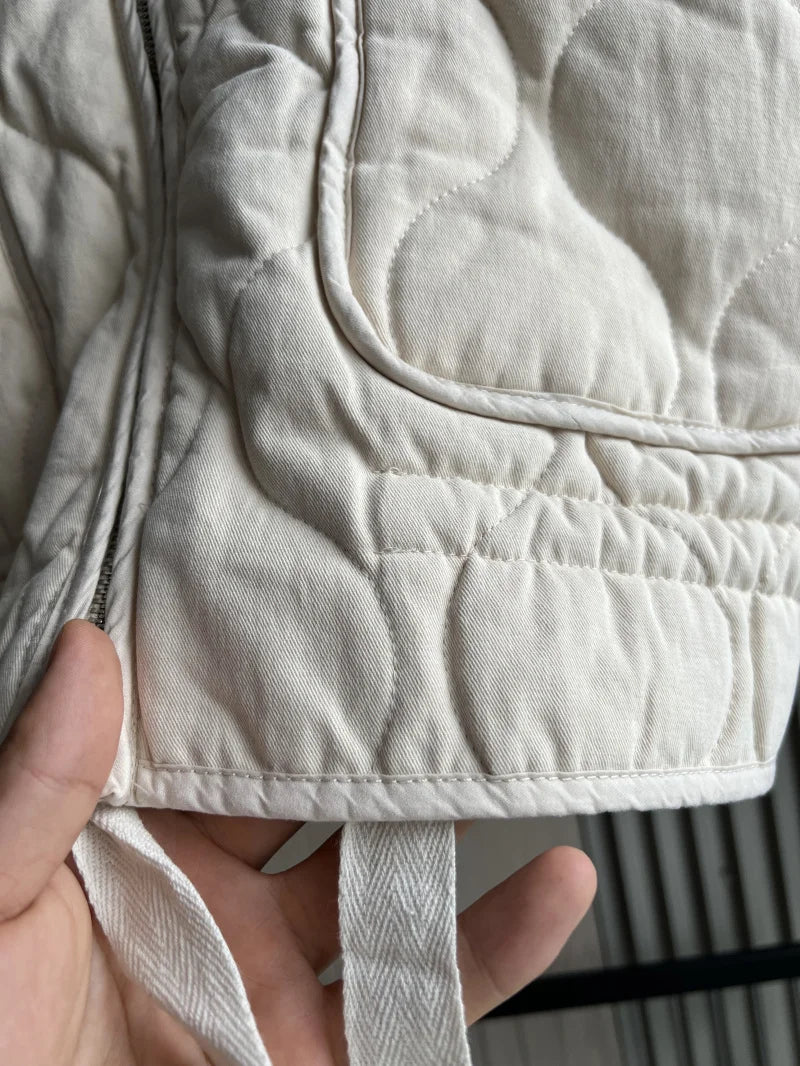 The Quilted High-Collar Jacket