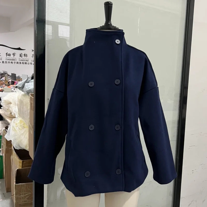 The Stand-Collar Boxy Jacket