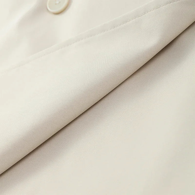 The V-Neck Belted Trench