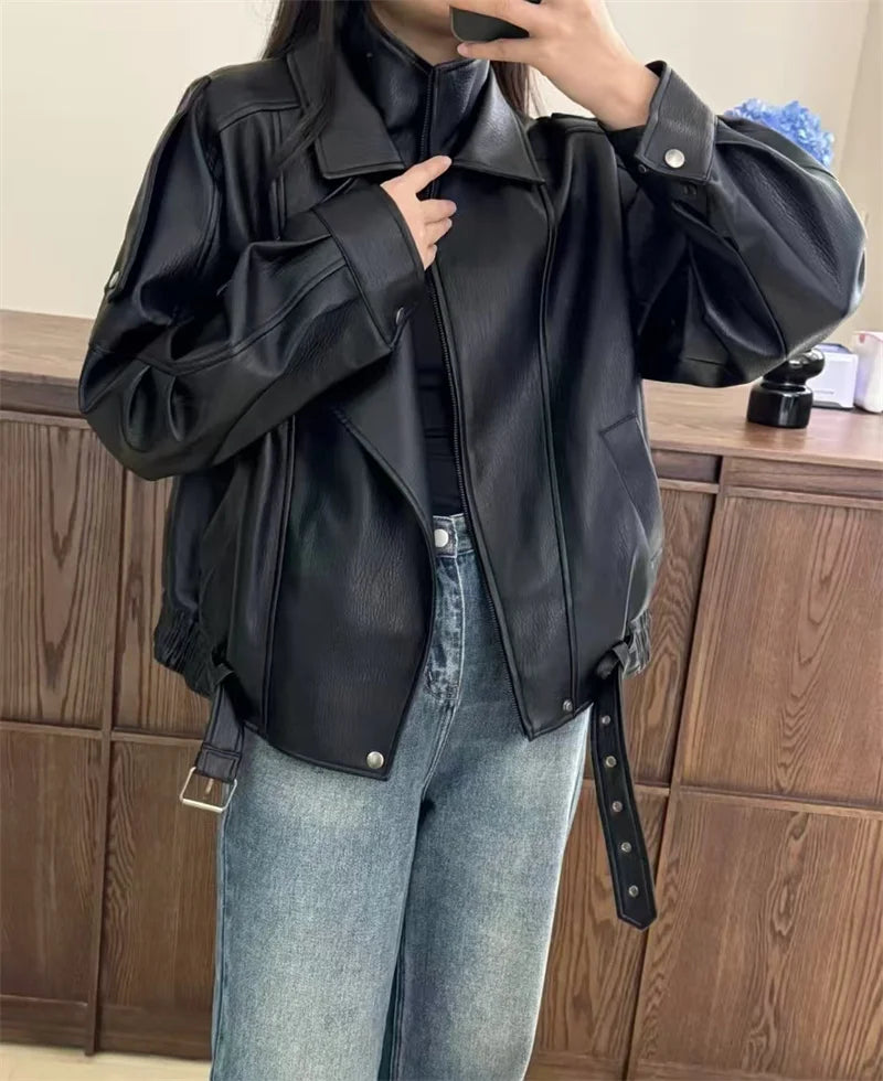 The Cruelty-Free Leather Biker Jacket