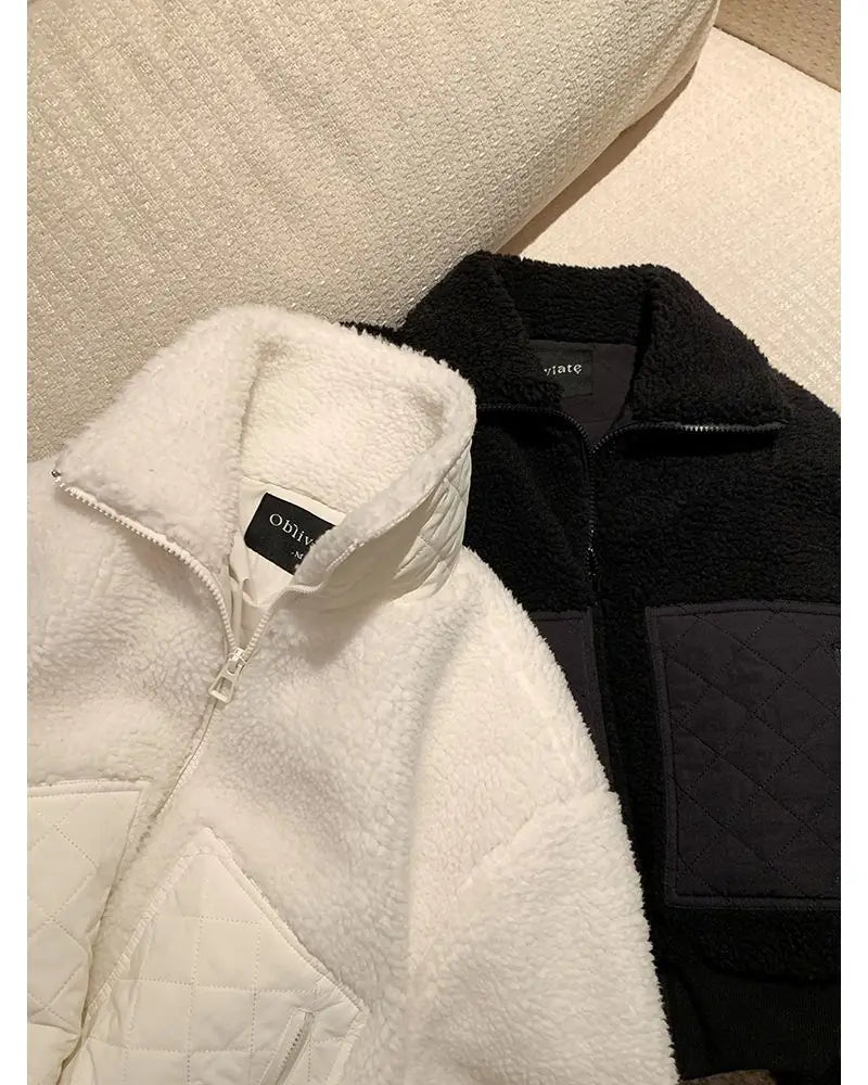 The Cropped Sherpa Zip Jacket