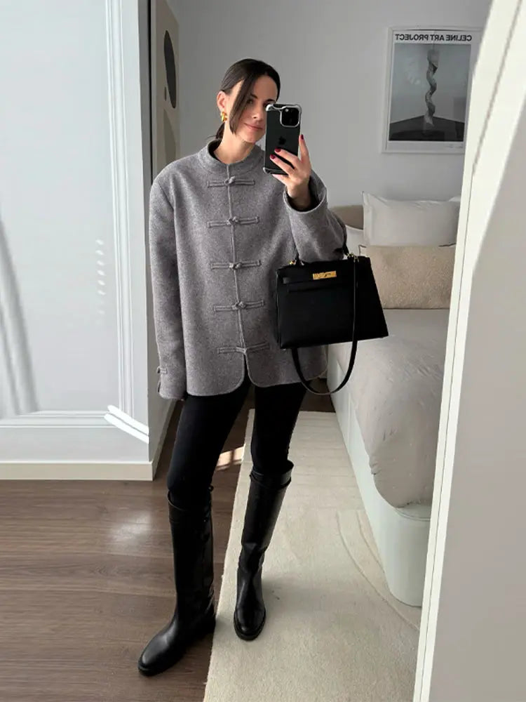 The Frog-Button Mandarin Jacket